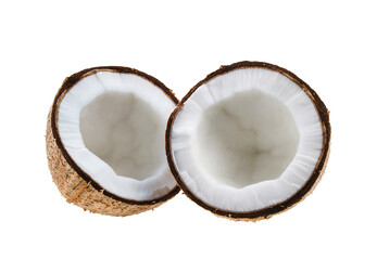 Fototapeta na wymiar coconut isolated on transparent png