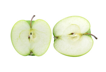 green apple on transparent png