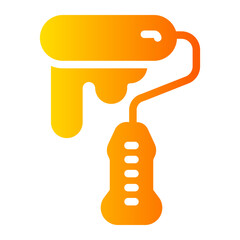 paint roller Gradient icon