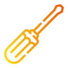 screwdriver Line Gradient Icon