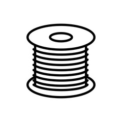 Wire outline style icon vector
