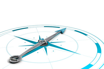 Digital png illustration of compass with blue circle on transparent background © vectorfusionart