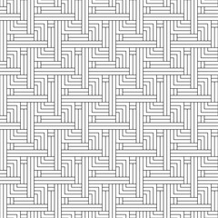 Vector seamless pattern. Modern stylish texture. Monochrome, linear abstract background.