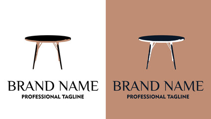 modern table retro logo