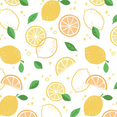 レモンのイラストの柄