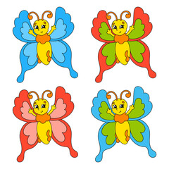 Cartoon character. Isolated on white background. Design element. Template for your design, books, stickers, cards. Vector illustration.