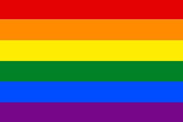 The official flag of Gay Pride Movement in both color and dimensions.Pan tone color of symbol of LGBT group,LGBT or GLBT is an initialism that stands for lesbian, gay, bisexual, and transgender. 