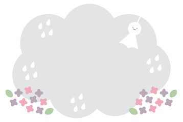 雨の日のデザインテンプレート