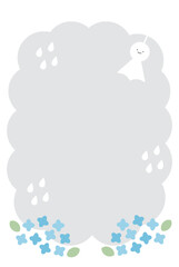 雨の日のデザインテンプレート