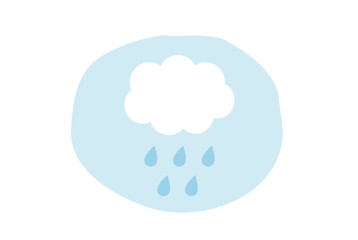 雨雲のイラスト