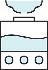 カラー日用品イラスト　加湿機
