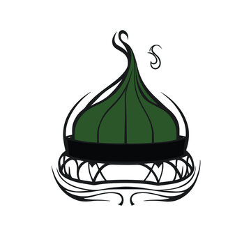 green dome black base design clip art preview