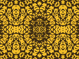 Luxurious abstract design, colorful. Unique gradient ornament. Batik illustration. Modern Exclusive Design. Creative elegant design for your art projects.