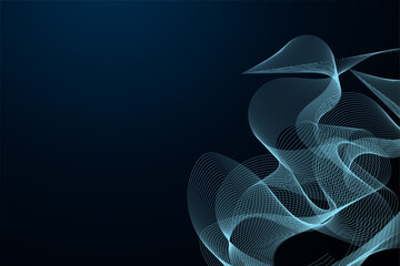 Abstract colorful flowing wave curved lines, Social network communication, technology curve line background. Design used for technology, science, banner, template, wallpaper, business and many more.