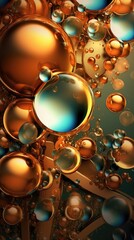 Bubbles close up tetxure made with generated ai