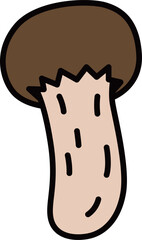 カラー単品アイコン　松茸