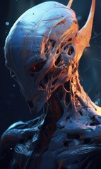 Alien from another planet made with generative ai