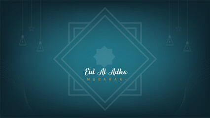 amazing template design minimalist elegant banner poster for eid al adha celebration of muslims
