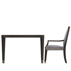 diner table isolated on white background, 3D illustration, cg render
