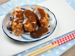 아시아 음식 돈까스, 튀김 음식 