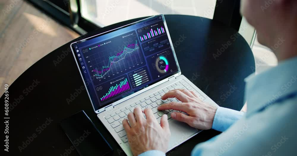 Poster kpi business analytics data dashboard