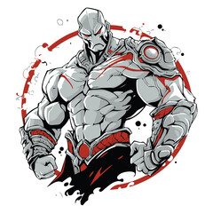 Obraz premium Artistic warrior artwork for new and trendy tshirt