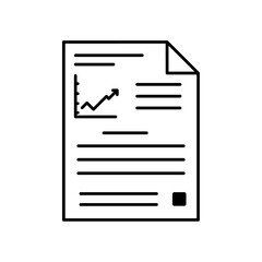 Data analysis icon vector. profit graph illustration sign. data science symbol or logo.