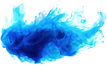 Blue fire isolated