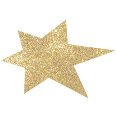 Christmas gold glitter stars. Christmas decoration stars. 