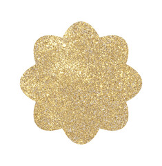 Christmas gold glitter stars. Christmas decoration stars. 