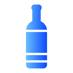 wine bottle gradient icon