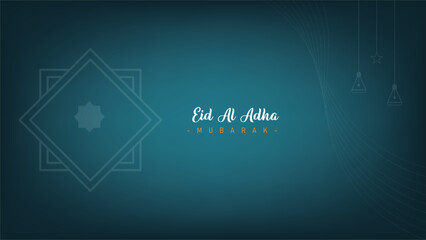 amazing template design minimalist elegant banner poster for eid al adha celebration of muslims