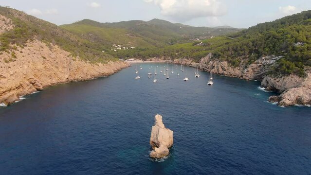 Ibiza Cala Benirras con Drone