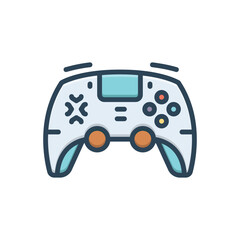 Color illustration icon for controllers 