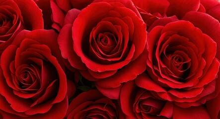 Red Roses Flower Background | AI Generated 