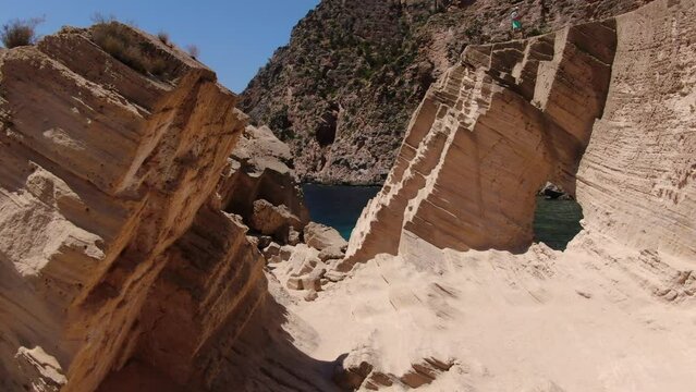 Ibiza Playa de Atlantis con drone