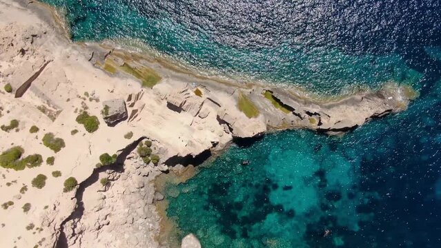 Ibiza Playa de Atlantis con drone