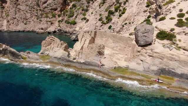 Ibiza Playa de Atlantis con drone
