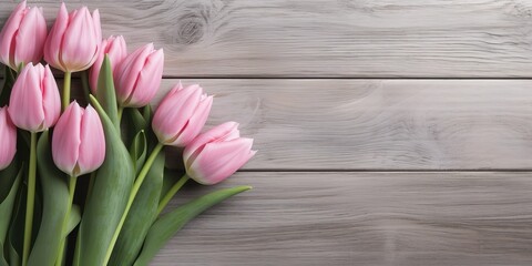 Obraz na płótnie Canvas Tulip Flower, Generative AI