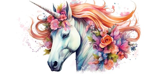 Obraz na płótnie Canvas unicorn, generative ai