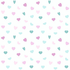 Hearts seamless pattern. Can be used for celebrations, wedding invitation, mothers day and valentines day. For decor and design of fabric, paper, packaging, Wallpaper.