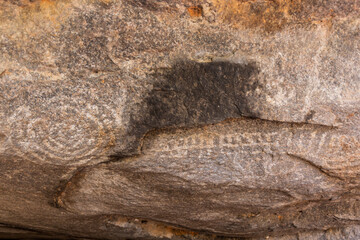 Ancient rock paintings in Nyero, Uganda