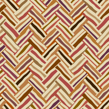 Seamless vector image. Beige herringbone geometric pattern . Tribal native style. Vector image