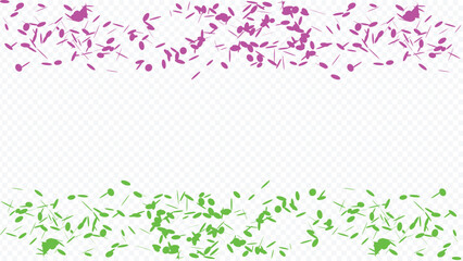 Many Falling Colorful Tiny Confetti On Transparent Background. Vector. Multicolored