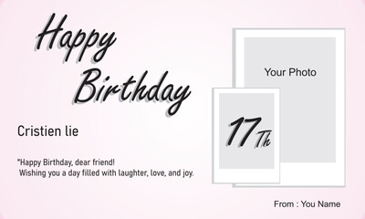 happy birthday card template
