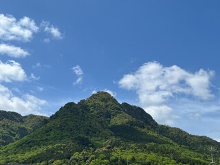 clouds over the mountain