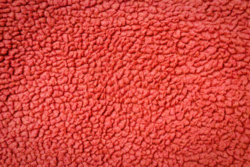 Carpet background, red fabric texture background,Red suede texture.closeup.Banner.