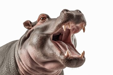 Screaming hippopotamus. Generate Ai