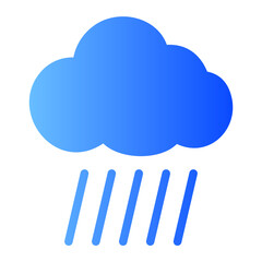 rainy day gradient icon