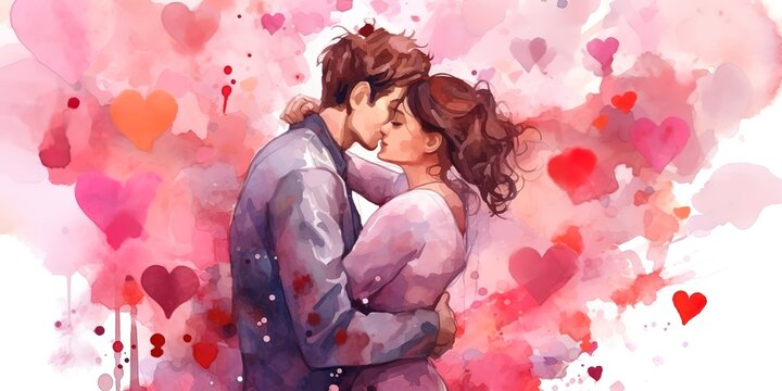 valentine couples, generative Ai
